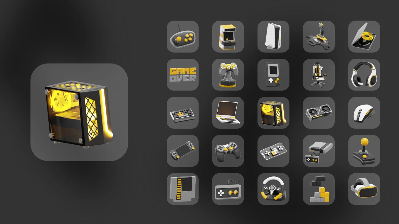 Gaming & Devices Icons screenshot 7