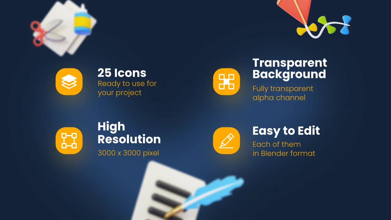 25 Hobbies 3D Icons screenshot 2