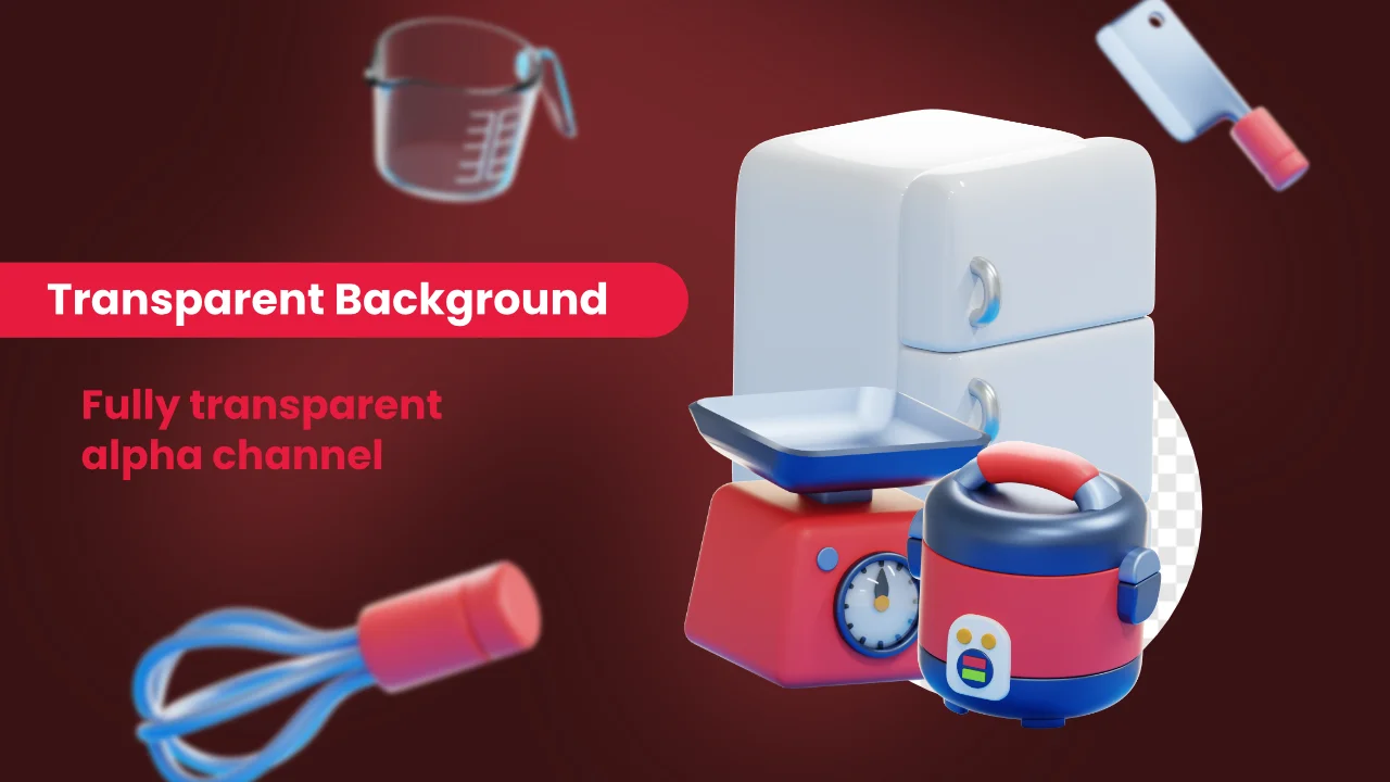 25 Kitchenware 3D Icons screenshot 4