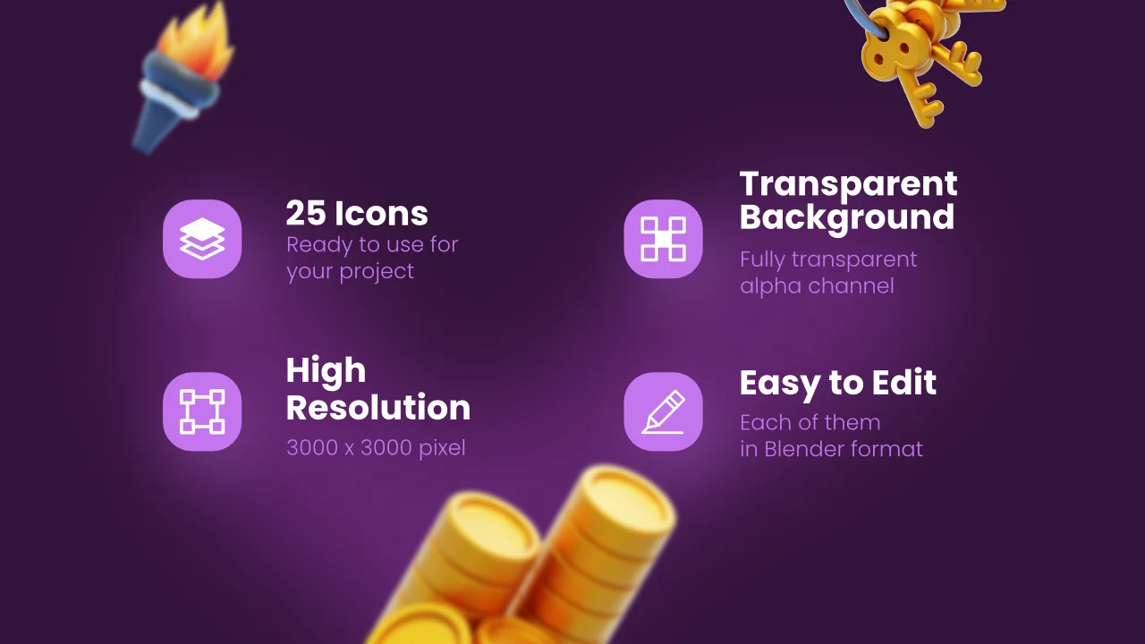 Medieval Ages 3D Icons screenshot 2