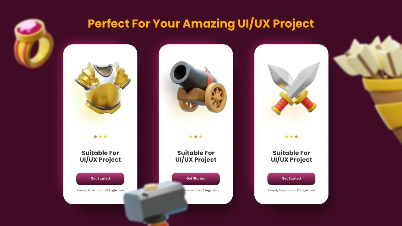 Medieval Weapon 3D Icons screenshot 5