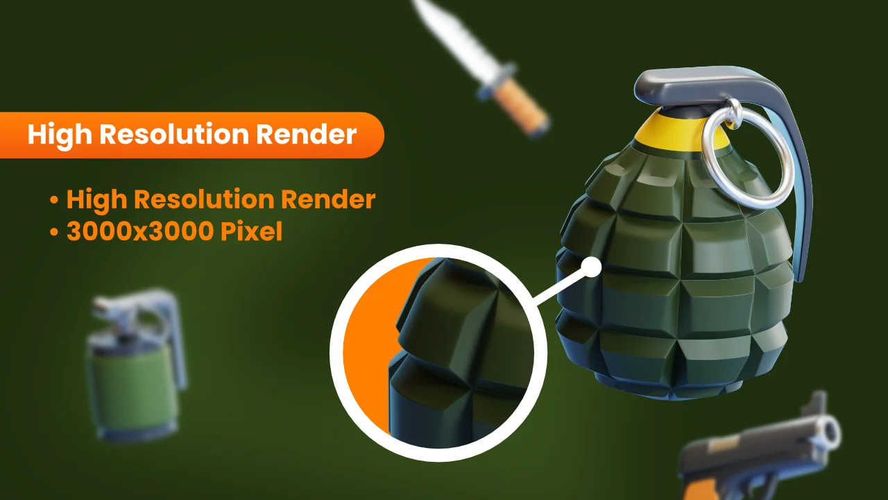 Military Weapons 3D Icons screenshot 3