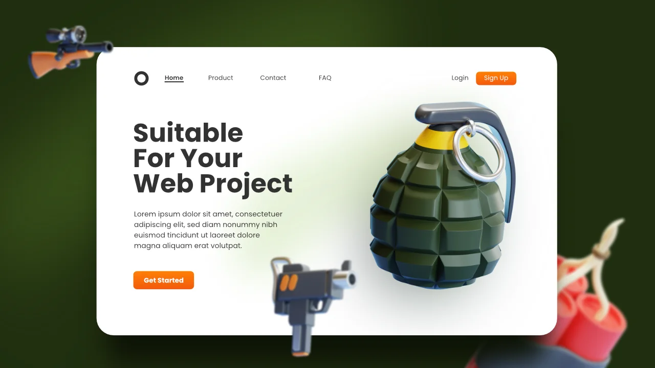 Military Weapons 3D Icons screenshot 5