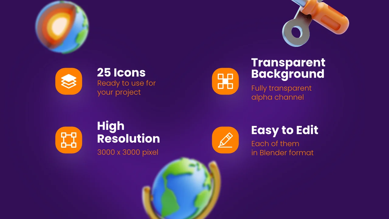 Science 3D Icons screenshot 2