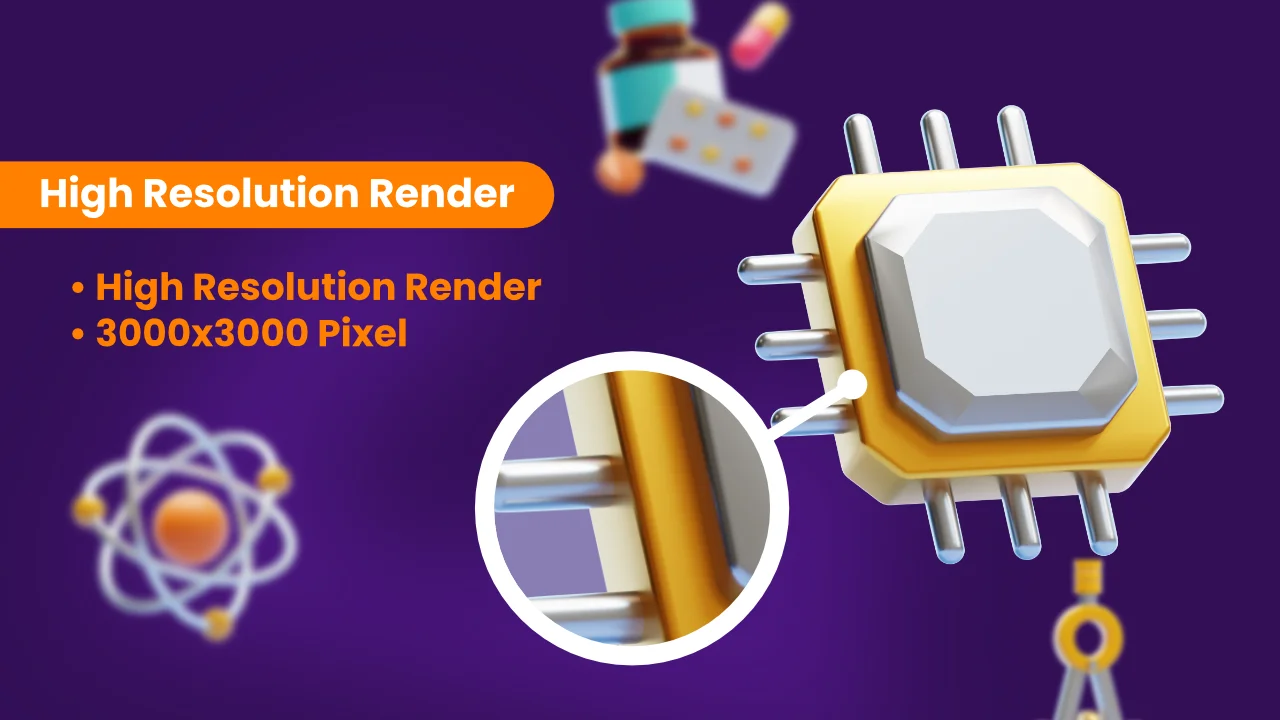 Science 3D Icons screenshot 3