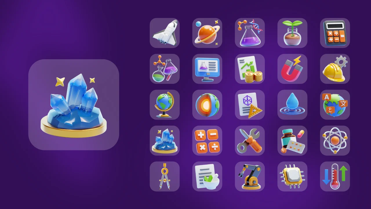 Science 3D Icons screenshot 7
