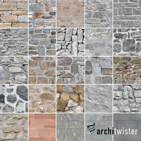 Seamless Stone Wall Textures - Blender textures & materials