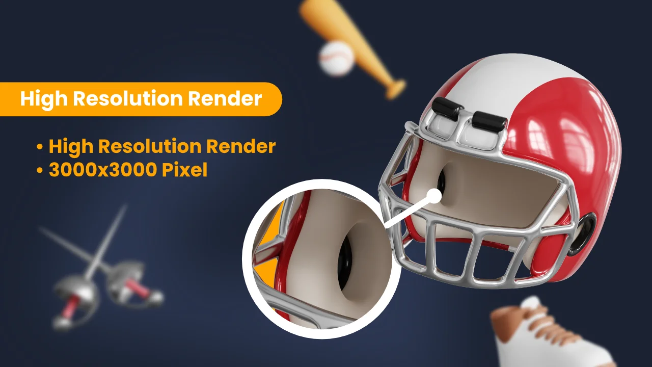 25 Sports 3D Icons screenshot 3