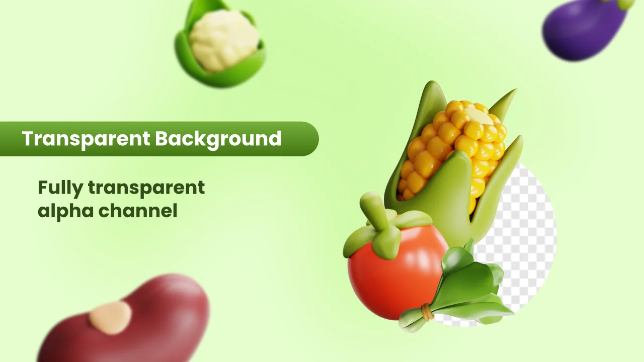 25 Vegetable 3D Icons screenshot 3