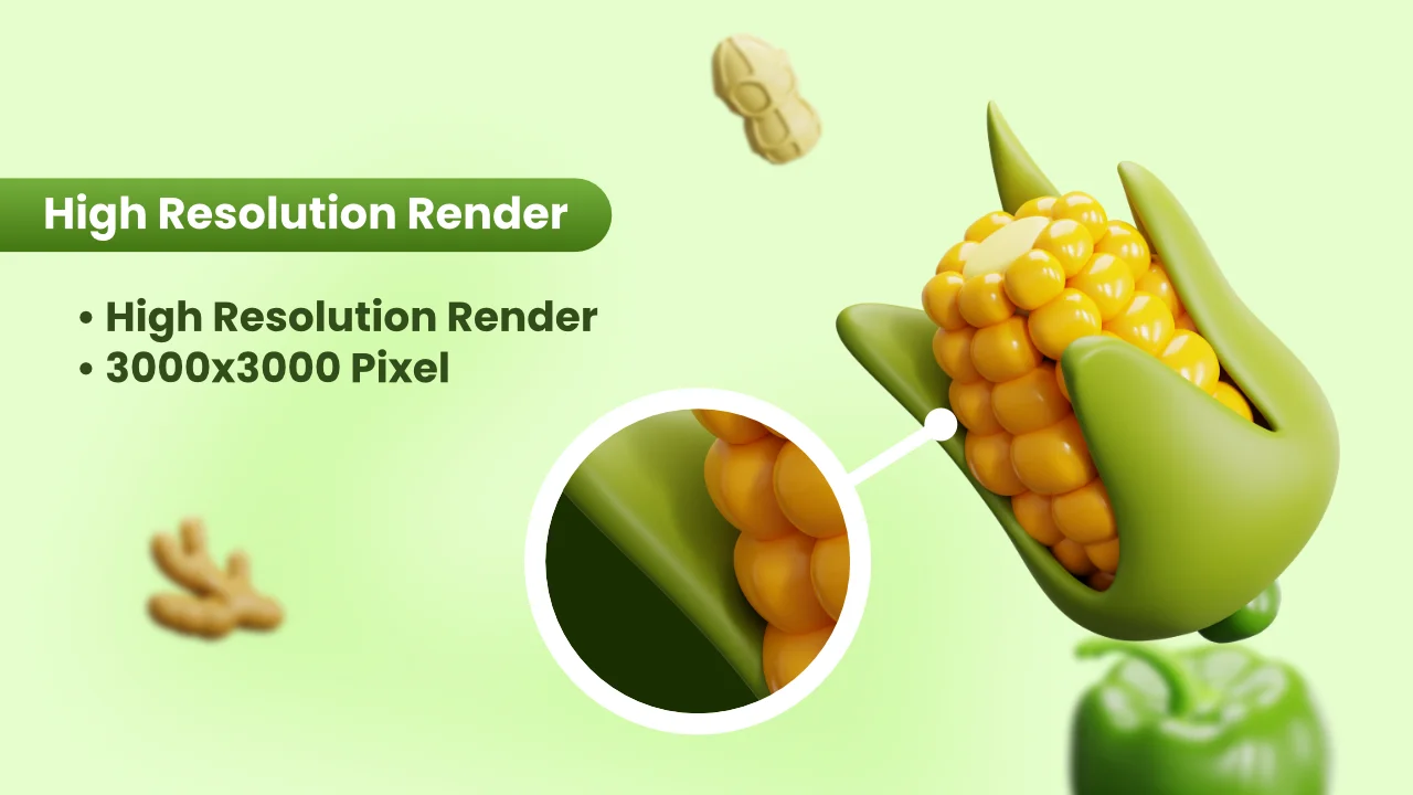 25 Vegetable 3D Icons screenshot 4