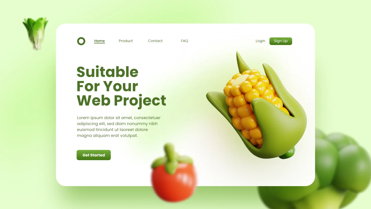 25 Vegetable 3D Icons screenshot 5