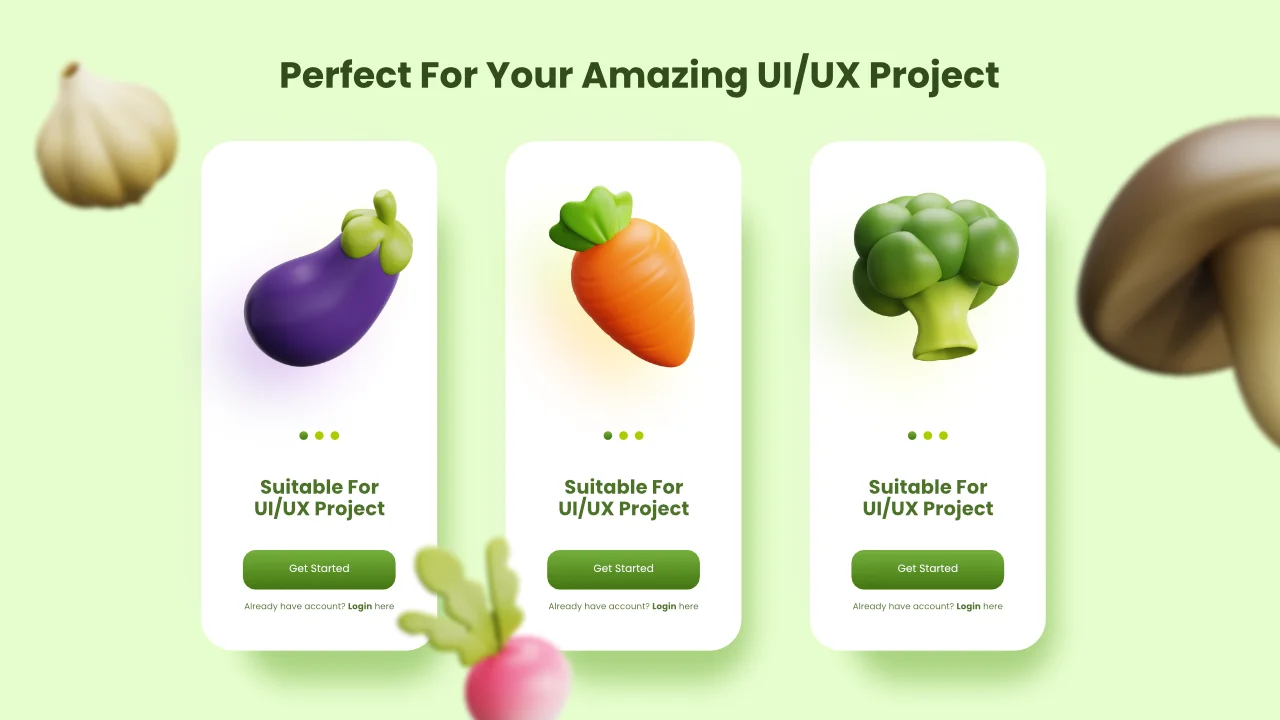 25 Vegetable 3D Icons screenshot 6