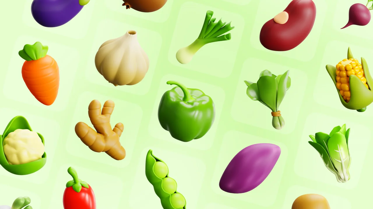25 Vegetable 3D Icons screenshot 8