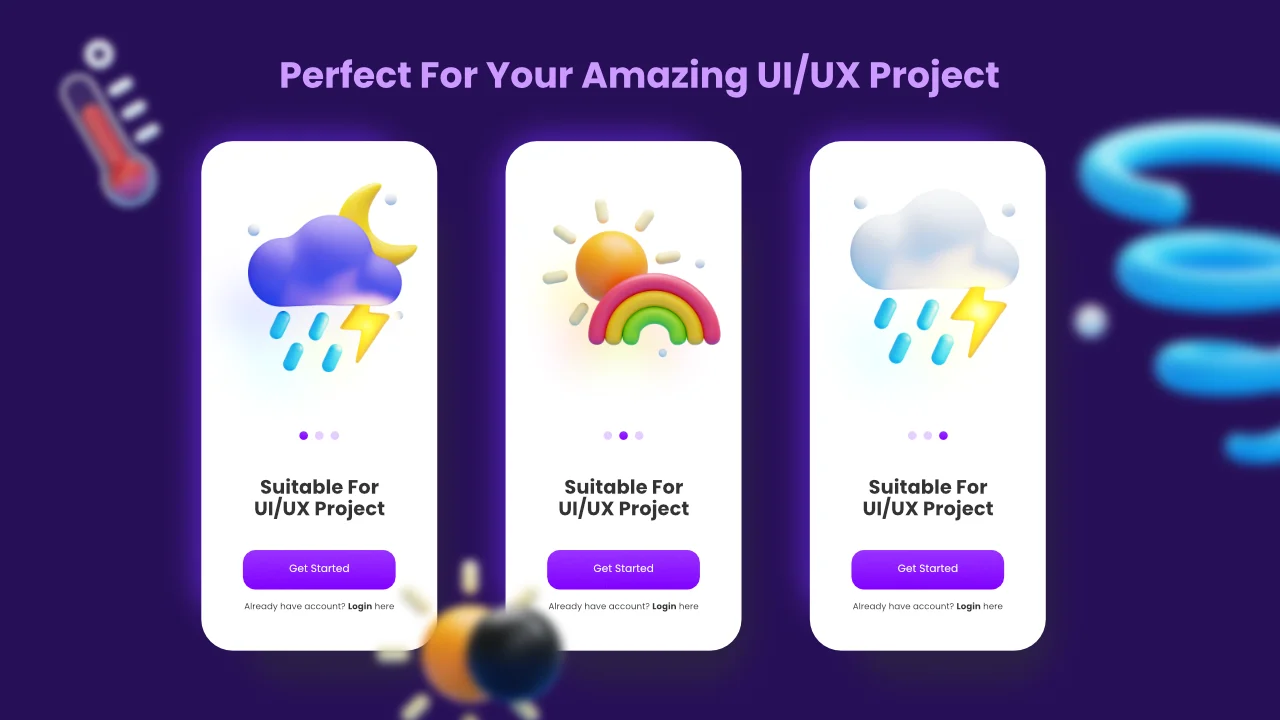 25 Weather 3D Icons screenshot 5