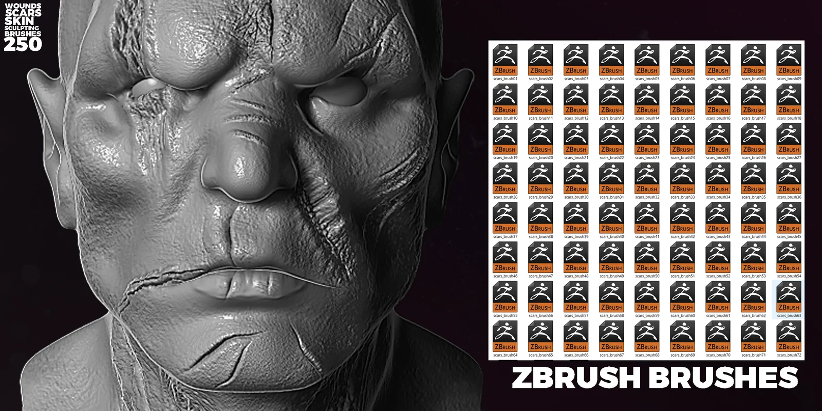 Wounds & Scars Sculpting Brushes screenshot 3