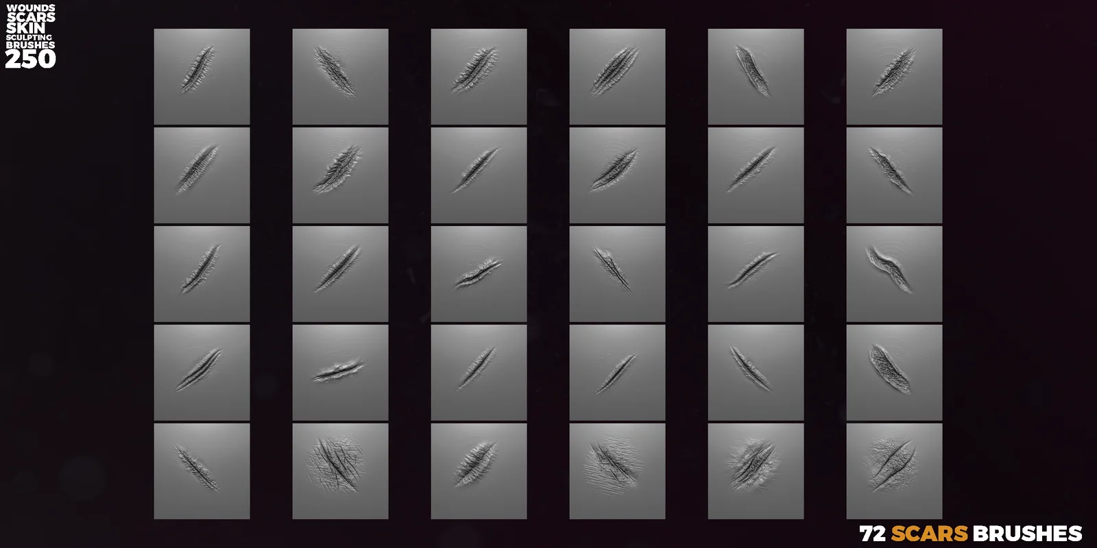 Wounds & Scars Sculpting Brushes screenshot 6