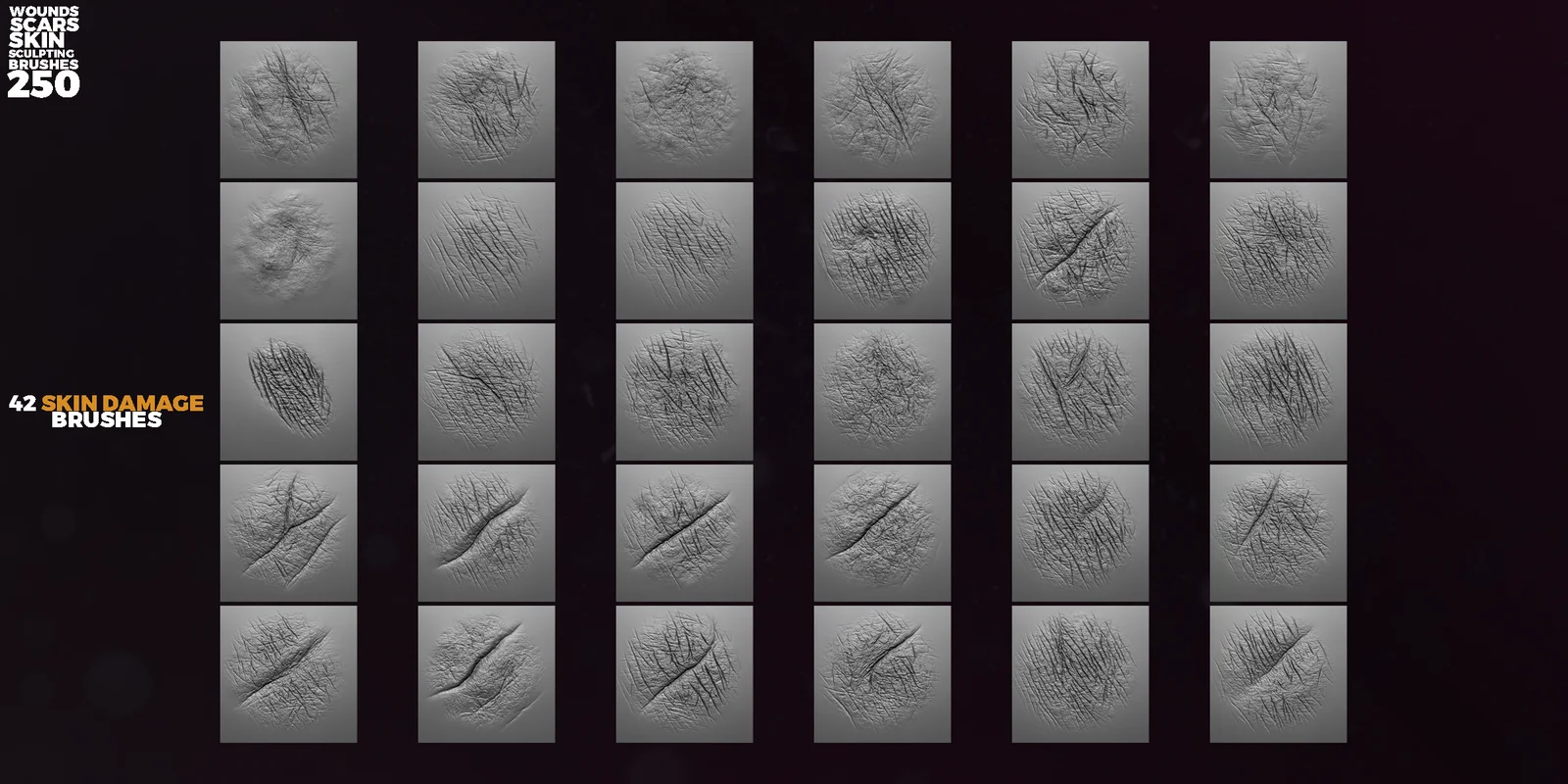 Wounds & Scars Sculpting Brushes screenshot 7