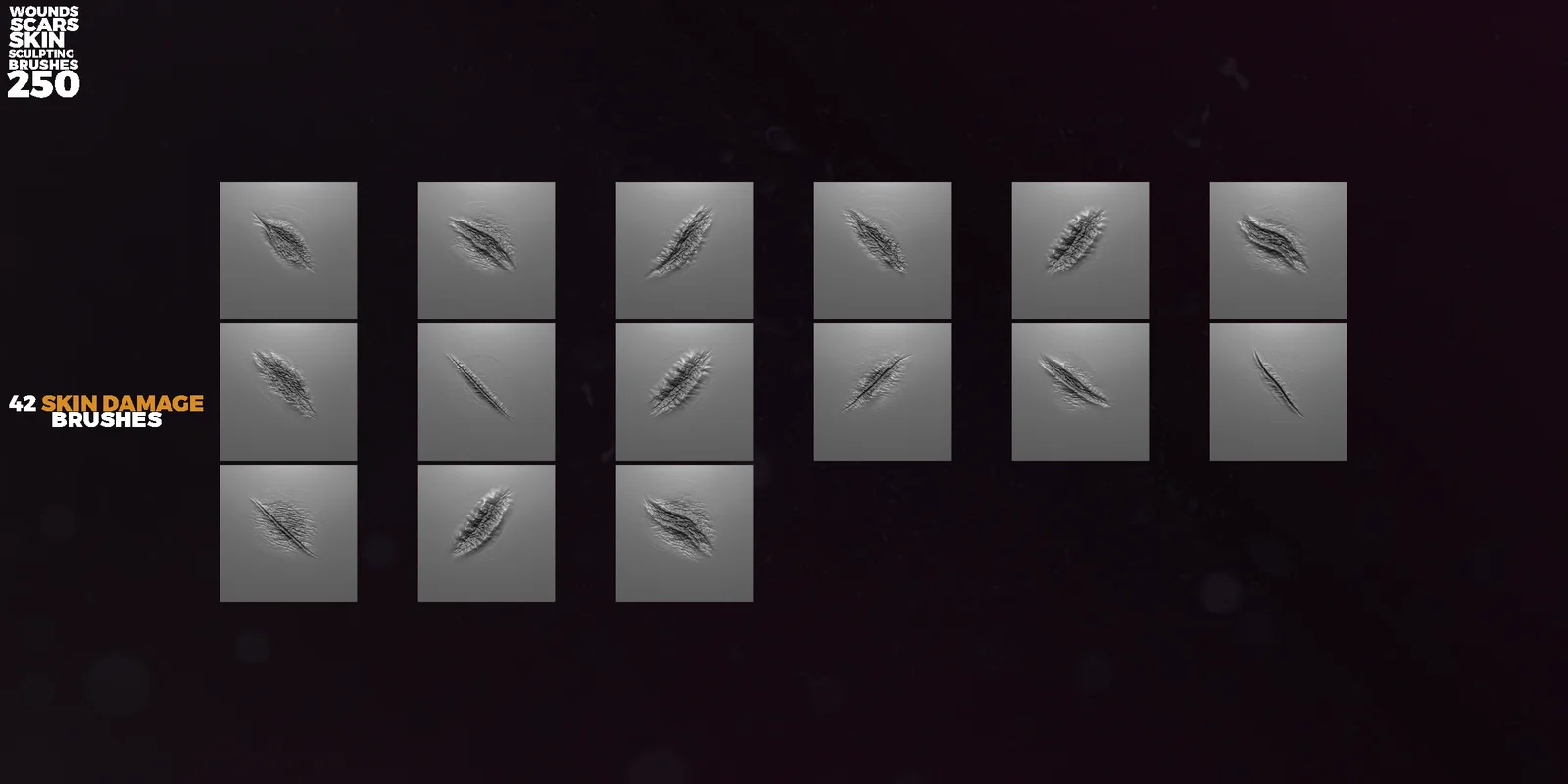 Wounds & Scars Sculpting Brushes screenshot 8