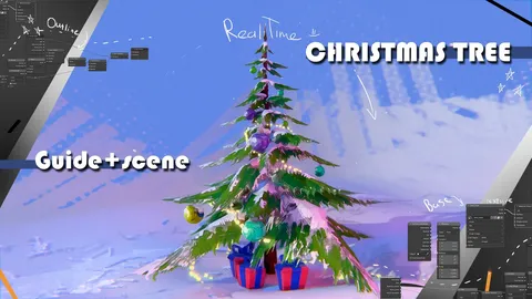 2.5D Christmas Tree - Blender scenes
