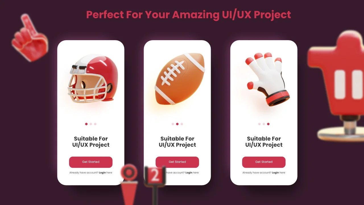 American Football 3D Icons screenshot 5