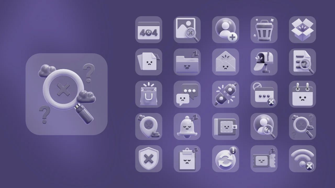 Empty States 3D Icons screenshot 7