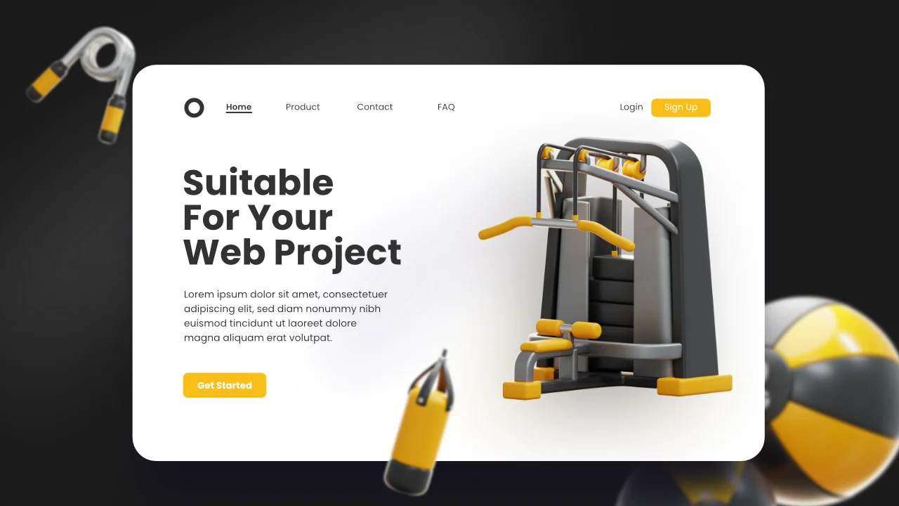 Gym & Fitness 3D Icons screenshot 6