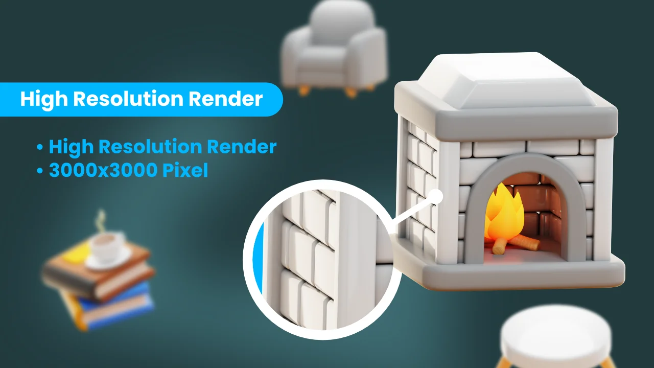 Living Room 3D Icons screenshot 3