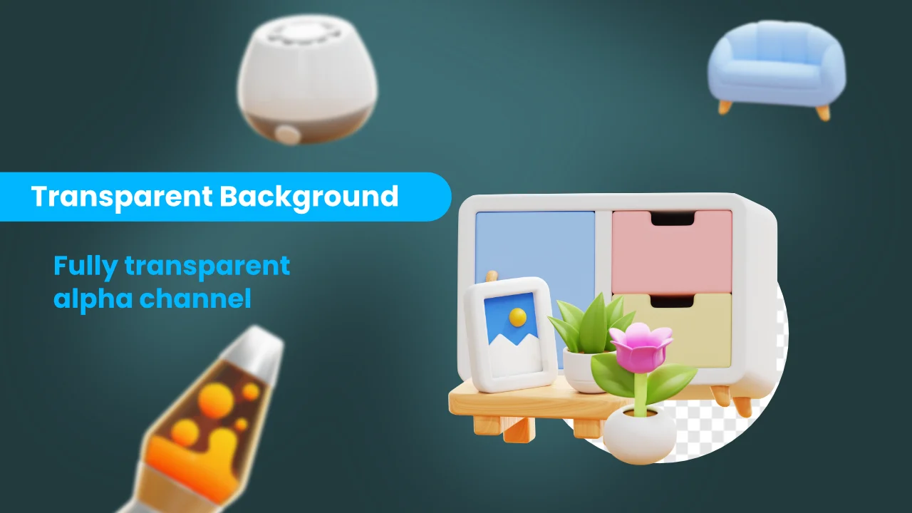 Living Room 3D Icons screenshot 4