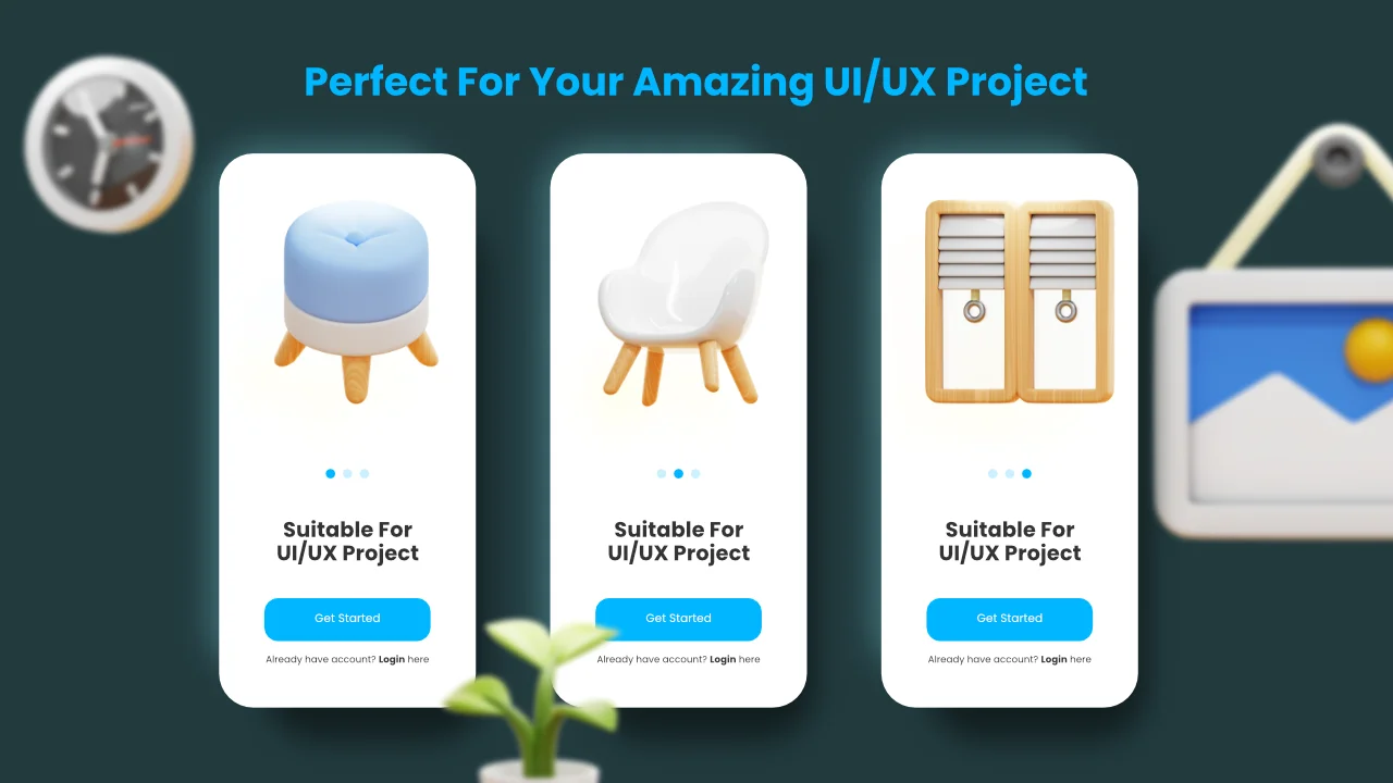 Living Room 3D Icons screenshot 5