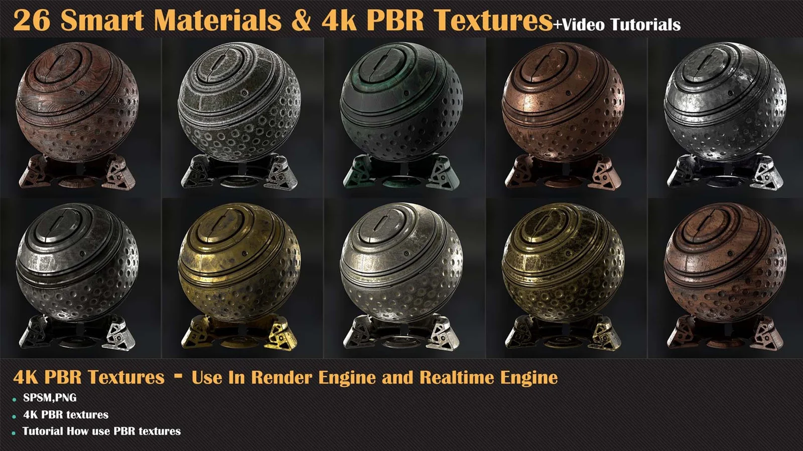 26 Materials & Textures Vol 01 screenshot 2