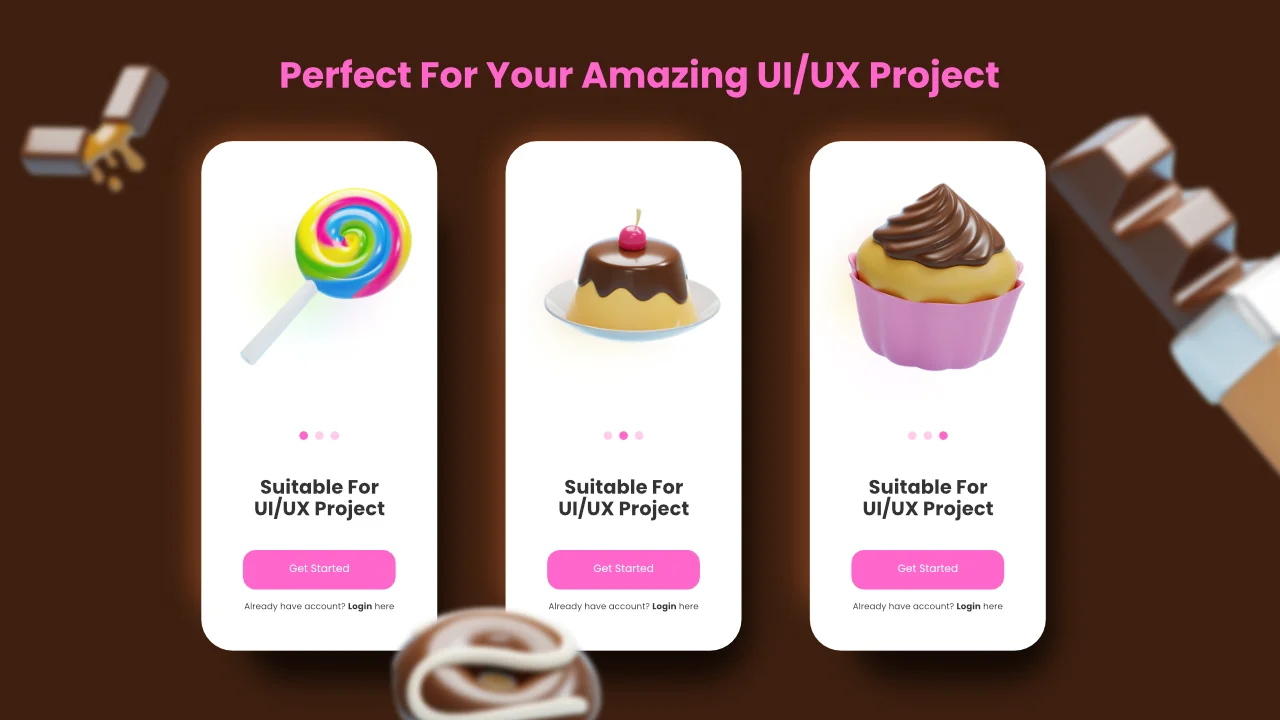 Sweets And Candies 3D Icons screenshot 5