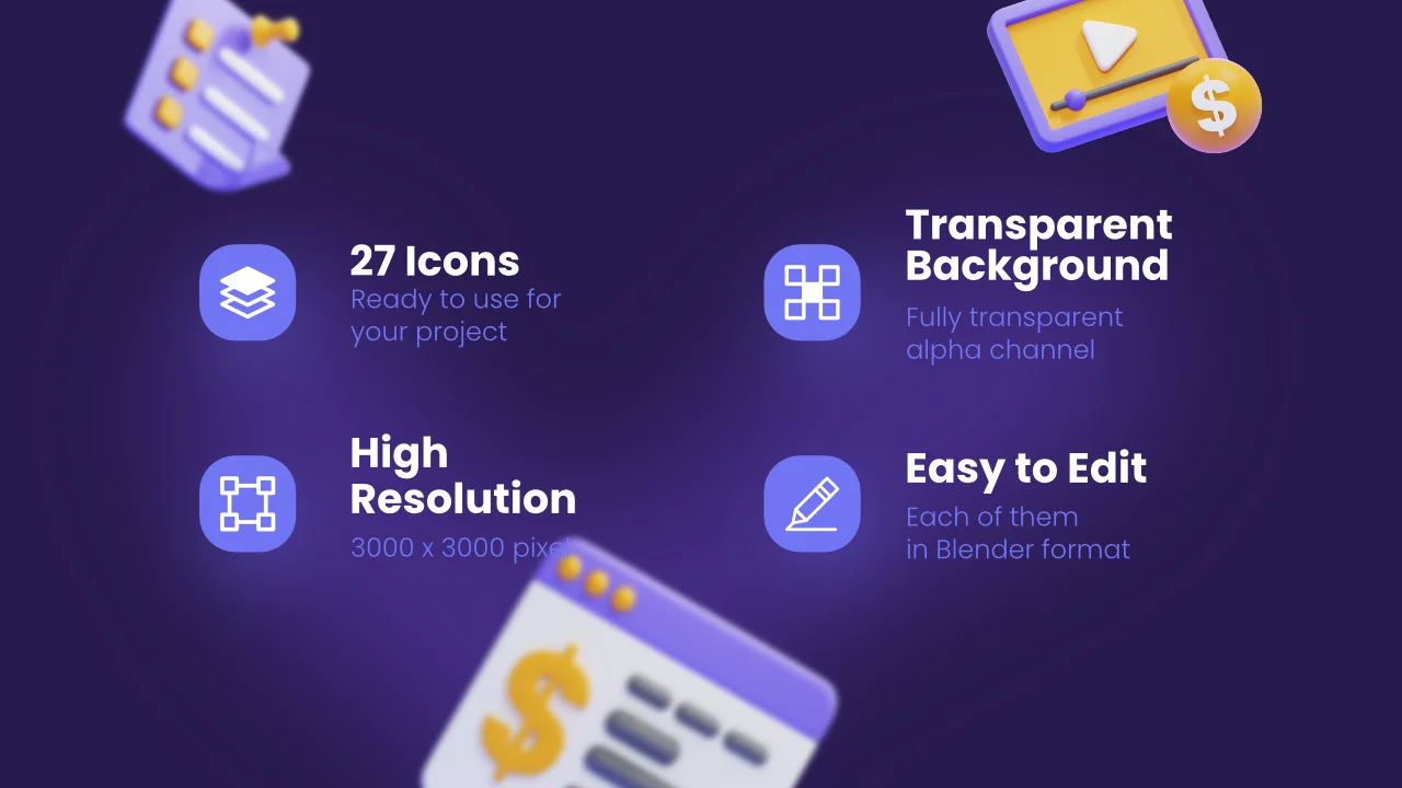 Business & Marketing 3D Icons screenshot 2