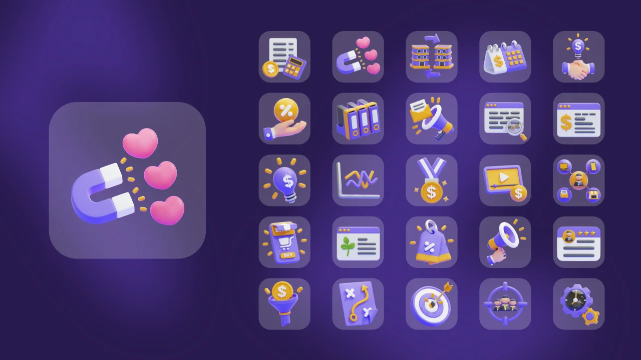 Business & Marketing 3D Icons screenshot 7