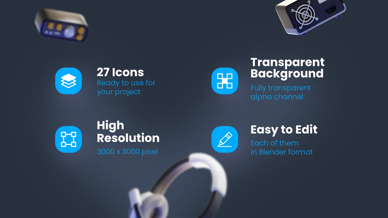Computer & Peripherals 3D Icons screenshot 2
