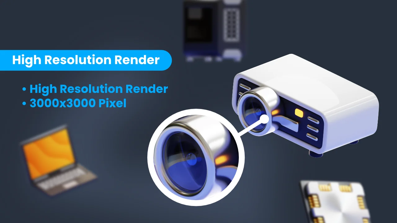 Computer & Peripherals 3D Icons screenshot 3