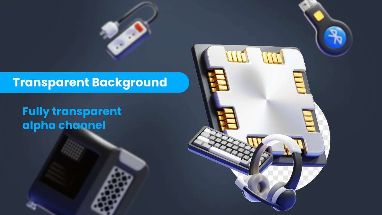 Computer & Peripherals 3D Icons screenshot 4