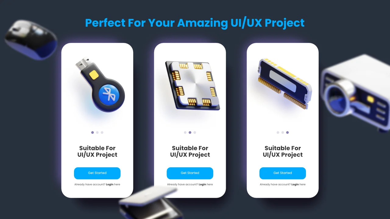 Computer & Peripherals 3D Icons screenshot 5