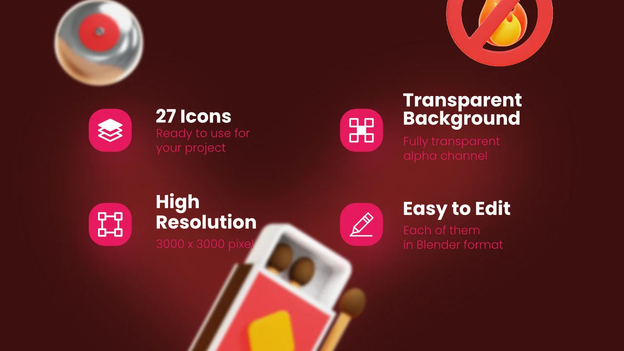 27 Fire Fighters 3D Icons screenshot 2