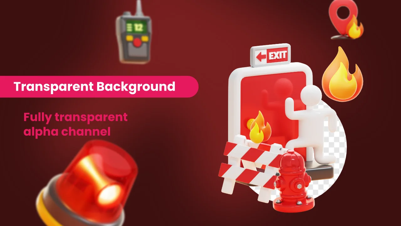 27 Fire Fighters 3D Icons screenshot 4