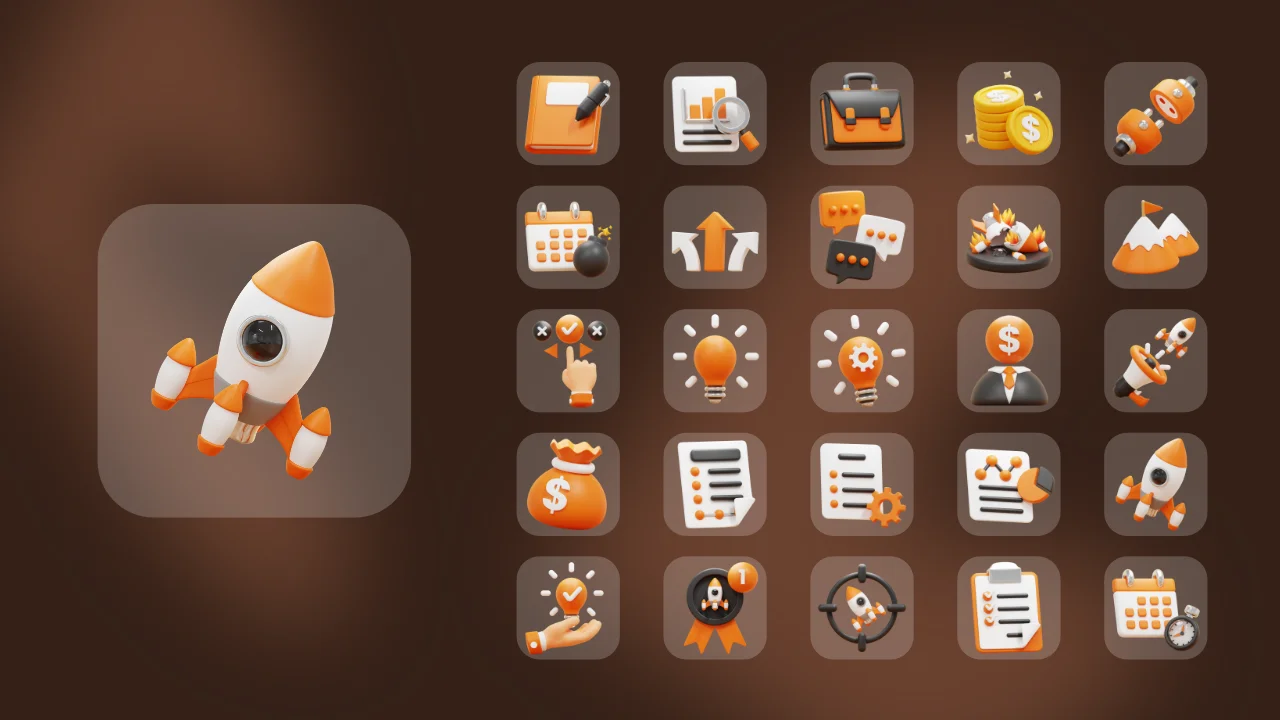 Startup 3D Icons screenshot 7