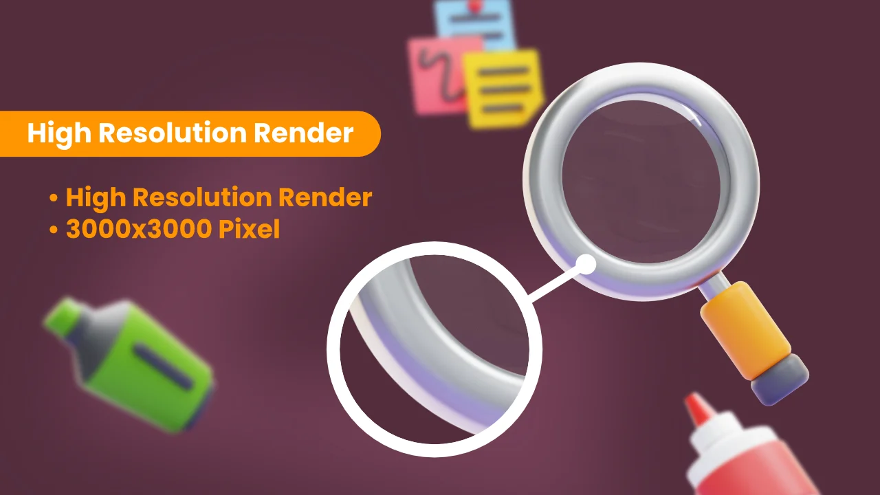 Stationery 3D Icons screenshot 3