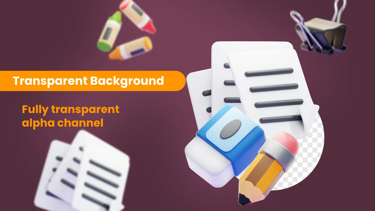 Stationery 3D Icons screenshot 4