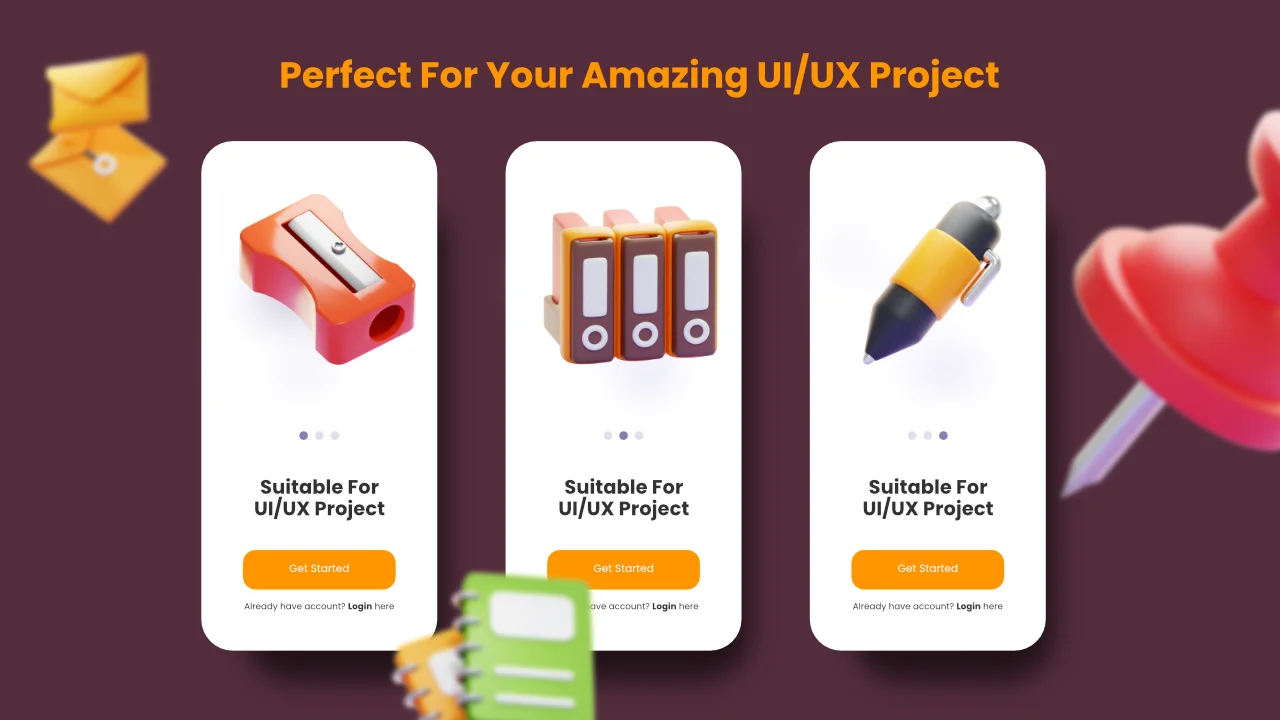 Stationery 3D Icons screenshot 5