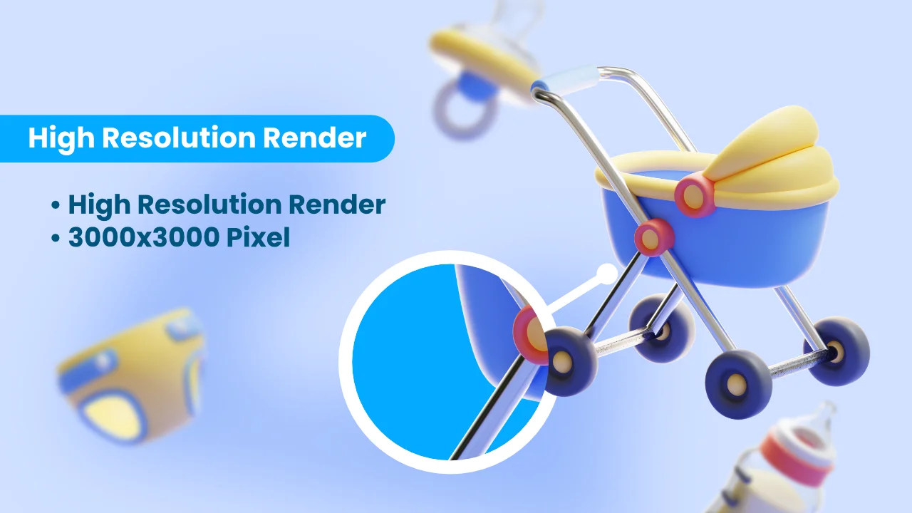 Baby & Kids 3D Icons screenshot 3