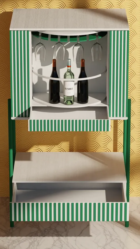 Bar Cabinet - Blender 3d models