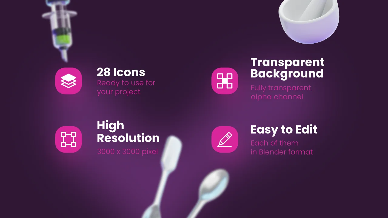 Chemical Laboratory 3D Icons screenshot 2