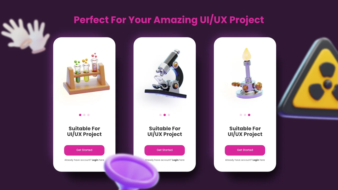 Chemical Laboratory 3D Icons screenshot 5