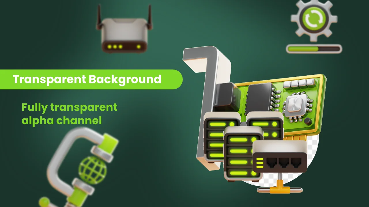 Networking 3D Icons screenshot 4