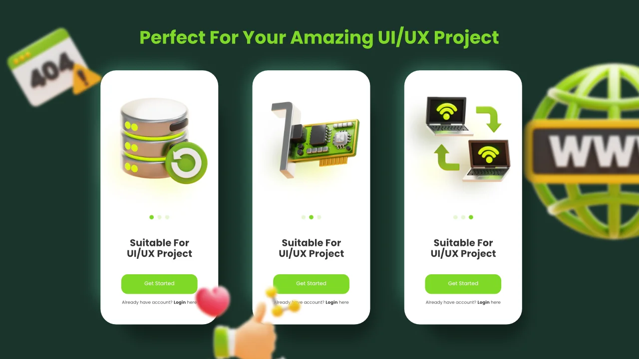 Networking 3D Icons screenshot 5