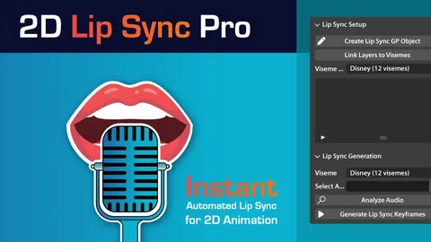 2D Lip Sync Pro - Blender addons